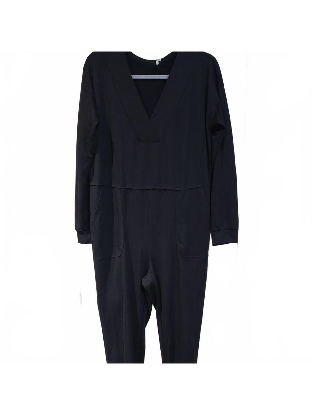 Entro black Long Sleeve Jumpsuit, pockets size medium